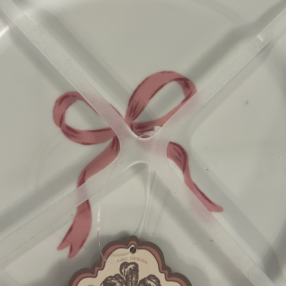 shabby Chic coquette bow melamine plates !!!  
Set of 4 - Picture 4 of 5